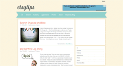 Desktop Screenshot of etsytips.com